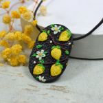 Komplet "soczyste cytryny" - biżuteria z cytrynami