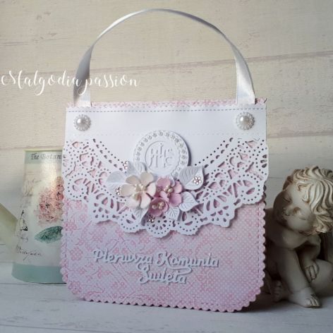 Kartka torebka komunijna II