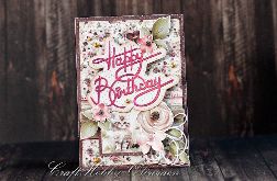 Happy birthday - urodzinowa kartka z kotkiem