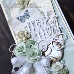 Mr & Mrs - kartka ślubna z motylem - Mr & Mrs - detal III