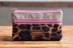 Kolorowy portfel damski panterka