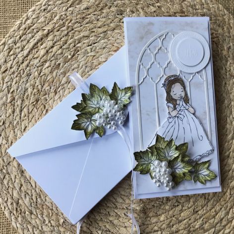 147,Kartka na Komunię dla dziewczynki