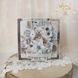 Kartka na chrzest chłopca "JolySeason1"GOTOWA