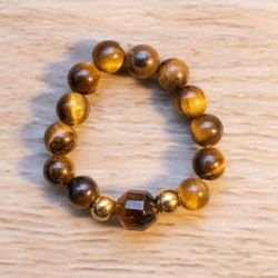 Pierścionek tygrysie oko mały