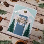 Kartka świąteczna - drzwi 4 - Widok z góry