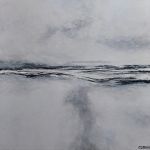 W szarości-obraz akrylowy format 40/40 cm  - 