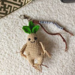  Brelok Mandragora, Zawieszka do torebki, Brelok dla fanów Harry'ego Pottera