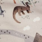 Mini workoplecak z weluru w dinozaury I - 
