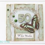 Kartka urodzinowa - 50 urodziny 2 - kartka, urodziny, imieniny, jubileusz, serdeczne życzenia, rocznica, moc życzeń, najlepsze życzenia, urodzinowa