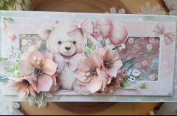 Kartka z shakerem dla dziewczynki