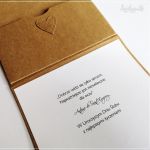 Kartka ślubna-serduszko - ślubna kartka z pięknymi życzeniami
