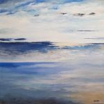 Pejzaż-praca formatu - 60/60 cm. - 