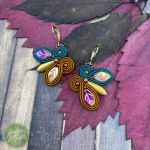 Kolczyki sutasz/soutache jesienne liście - Jesienne liście
