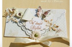 Kopertówka z okazji ślubu-w różanym ogrodzie