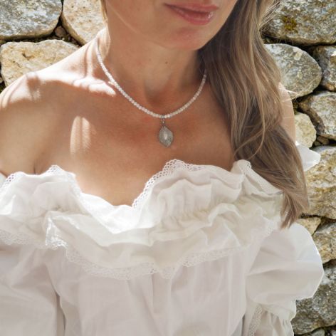 Naszyjnik kamień księżycowy zawieszka kk1k