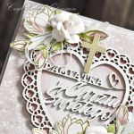 Pamiątka Chrztu świętego - w różu - Chrzest - detal I