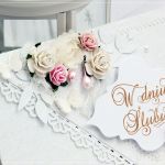 Kopertówka z okazji ślubu-delikatność kwiatów - 