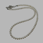 Luksusowy naszyjnik z białych pereł  - Luksusowy naszyjnik z pereł