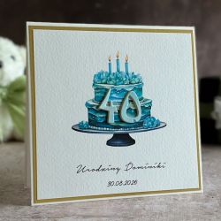 Kartka na 40 urodziny z personalizacją, BH 31