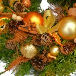 wianek Bożonarodzeniowy złoty - tylko z naturalnych produktów