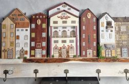 Wieszak - drewniane domki - na klucze i inne drobiazgi 13.