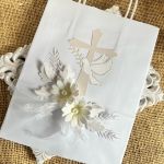 195,Kartka na komunię w pudełku z torebk - 195,Kartka na komunię w pudełku z torebk