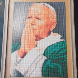 Obraz diamentowy Papież JP II