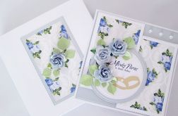 Kartka MŁODEJ PARZE z różanym motywem