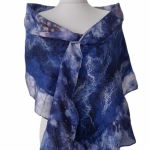 SZAL SZALIK JEDWABNO WEŁNIANY ZWIEWNY  - Jedwab