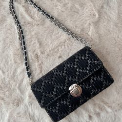 Czarna kopertówka handmade