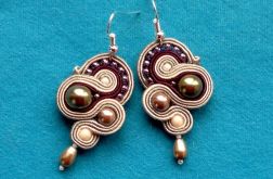 Kolczyki Beż & Marsala