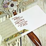 Kopertówka ślubna-motyle i kwiaty - 