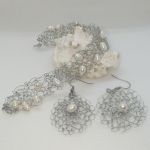 Kolczyki szydełkowe z naturalną perłą - Możliwość utworzenia kompletu z bransoletką