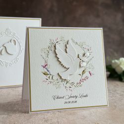 Kartka na chrzest z pudełkiem i kopertą 49