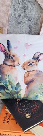 Torba z tk. wodoodpornej: zakochane króliki