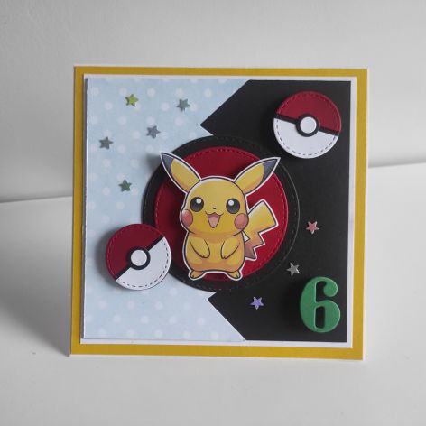 Kartka urodzinowa Pokemon Pikachu