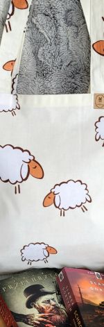 Ekologiczna siatka na zakupy: owieczki