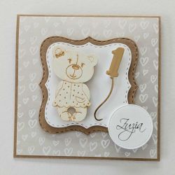 kartka na roczek 1 urodziny 2 3  wzór 4