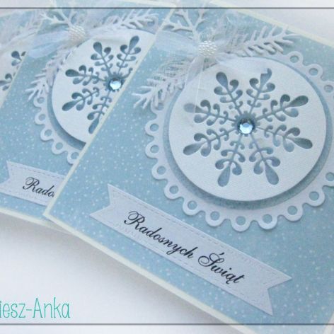 Kartka świąteczna z bombką 2