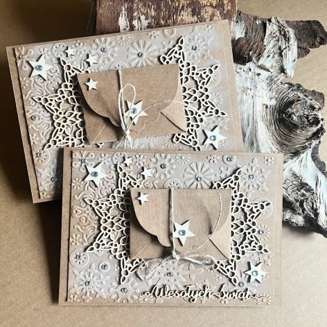 063,Boże Narodzenie -zestaw 2 kartek z kopertką na opłatek