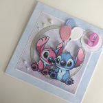 Kartka urodzinowa Stich i Angel - Kartka urodzinowa Stich i Angel