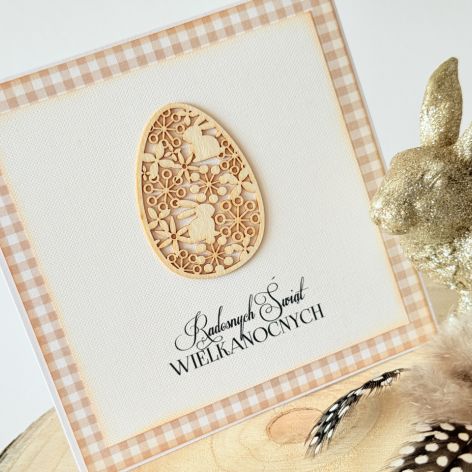 Kartka z jajem (w kratkę)