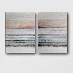 Abstrakcja-dwie akwarele każda formatu 32/24 cm 