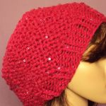 amarant z cekinami - 