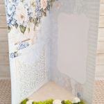 Ślubna kartka "Hortensje i róże" - środek kartki