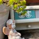 Drewniana półka na przyprawy, shabby chic - 