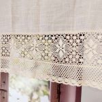 Zazdrostka boho do kuchni lambrekin z koronkii dziergane SHABBY 150/60cm - 