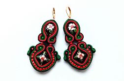 Black Cloisonne kolczyki sutasz