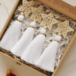 Zawieszki na choinkę chwosty kotek 4 szt. - 