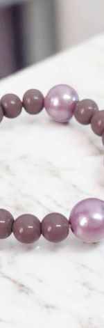 Bransoletka na gumce wrzos